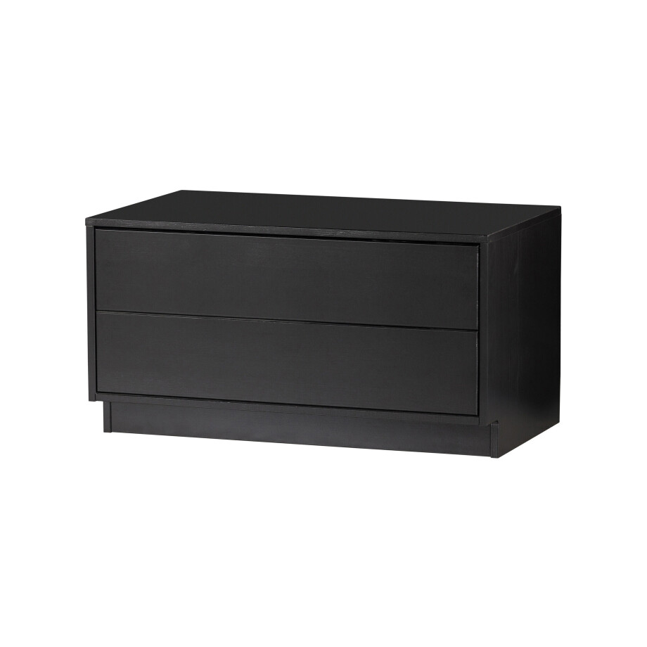 WOOOD TV-meubel 'Finca' Mat zwart, 75cm afbeelding 