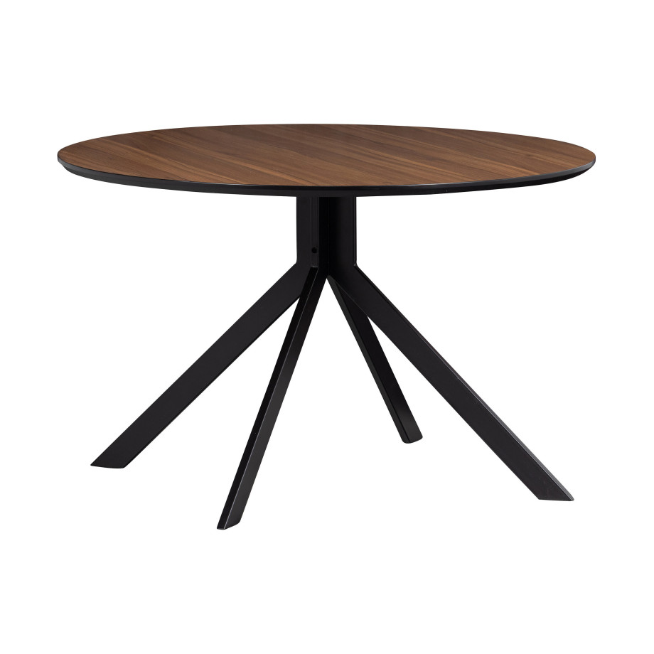 WOOOD Ronde Eettafel 'Bruno' 120cm, kleur Walnoot afbeelding 1