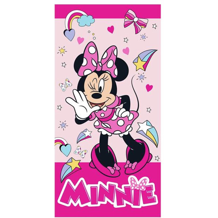 Disney Strandlaken - 70x140 cm - Roze Disney Strandlaken - 70x140 cm - Roze afbeelding 1
