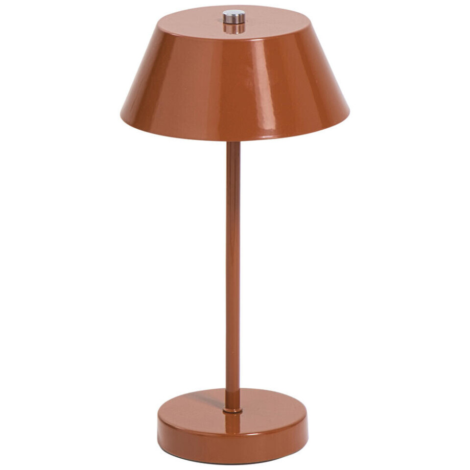 2e Halve Prijs Leen Bakker - Bureaulamp Milton G9 - 30x15x15 Cm - Metaal - Rood afbeelding 1