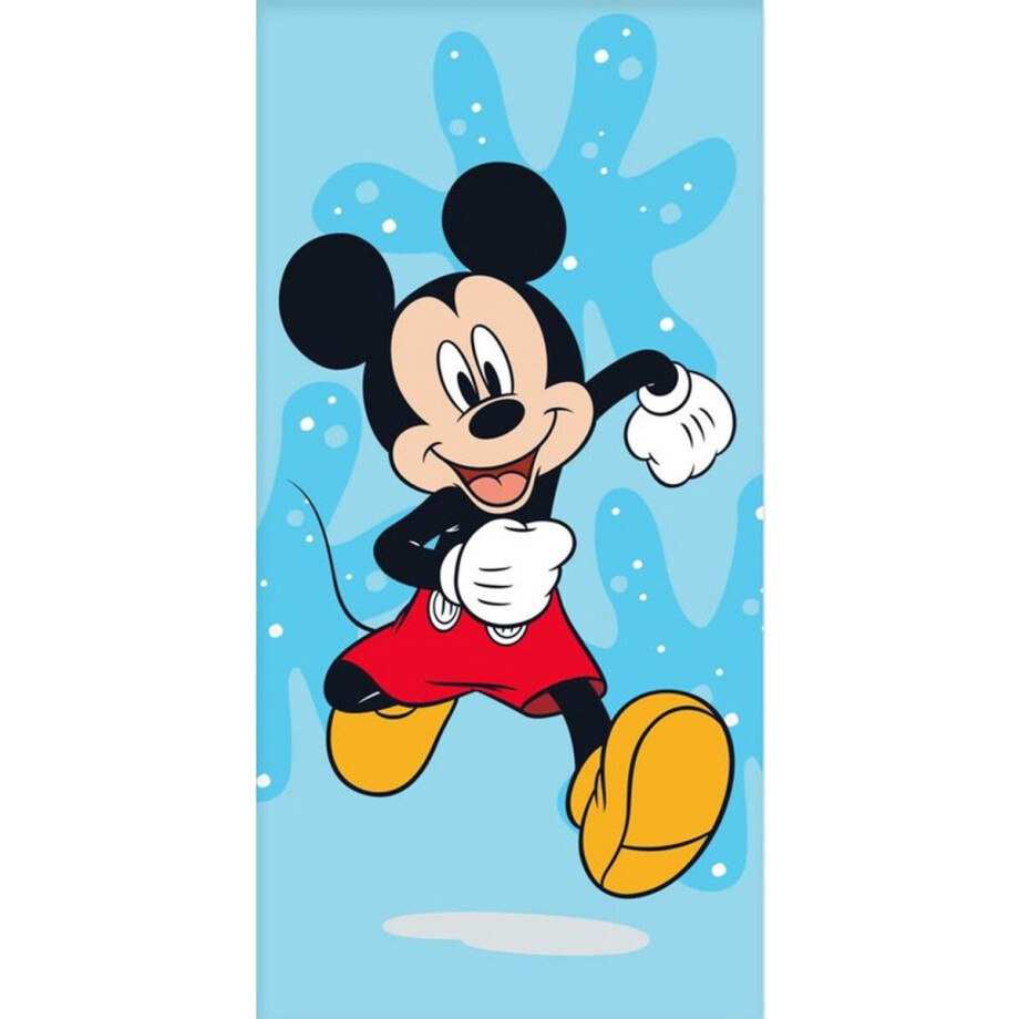 Disney Mickey Mouse Strandlaken Run - 70 x 140 cm - Katoen afbeelding 1