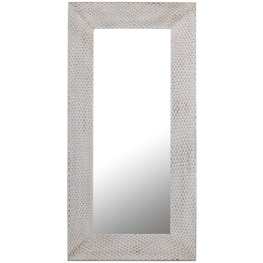 PTMD Spiegel Chinasa - 80x9x160 cm - MDF - Wit afbeelding 1