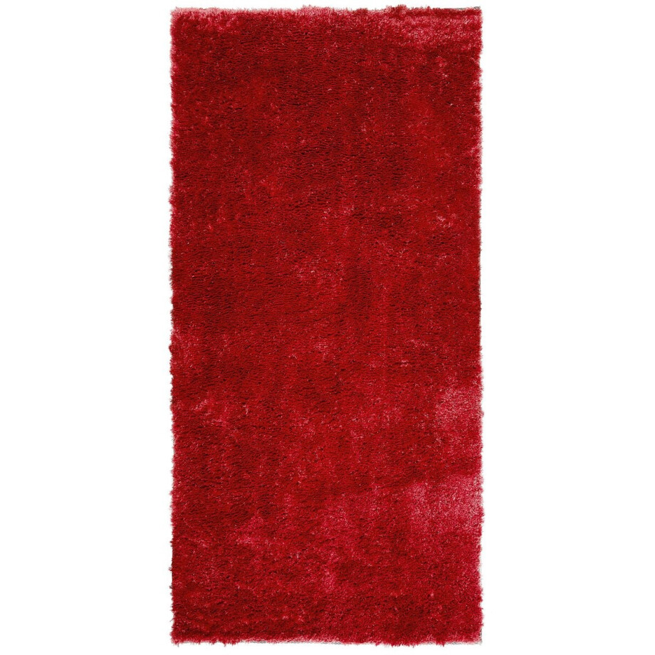 BELIANI EVREN - Shaggy vloerkleed - Rood - 80 x 150 cm - Polyester BELIANI EVREN - Shaggy vloerkleed - Rood - 80 x 150 cm - Polyester afbeelding 1