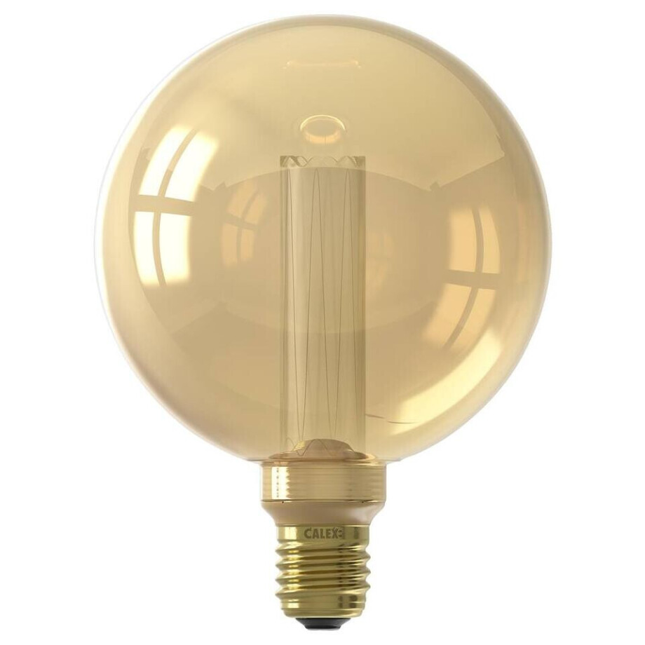 Leen Bakker - Calex LED-globelamp - Goudkleur - E27 - 3,5W - 120 Lumen - Glas - Goudkleurig - 10x13x19 Cm afbeelding 1
