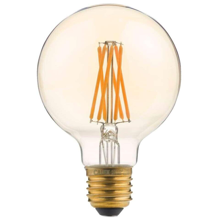 Leen Bakker - Calex LED-globelamp - Goudkleur - E27 - Glas - Goudkleurig - H12 Cm afbeelding 1