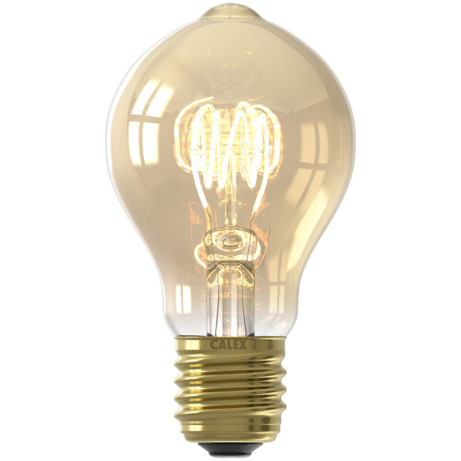 Leen Bakker - LED-standaardlamp - Goudkleur - E27 - Glas - Goudkleurig - H10.9 Cm afbeelding 1