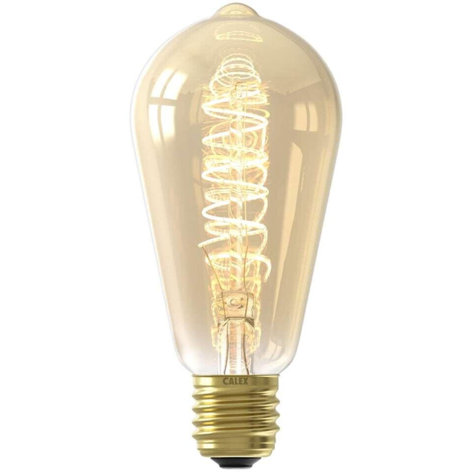 Leen Bakker - Calex LED Rustieklamp - Goudkleur - E27 - 3,8W - 250LM - Dimbaar - Glas - Goudkleurig - H14.2 Cm Leen Bakker - Calex LED Rustieklamp - Goudkleur - E27 - 3,8W - 250LM - Dimbaar - Glas - Goudkleurig - H14.2 Cm afbeelding 1