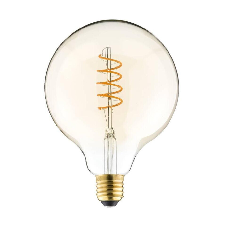 Leen Bakker - Calex LED Globe - Goudkleur - E27 - 3,8W - 250LM - Dimbaar - Glas - Goudkleurig - H17 Cm Leen Bakker - Calex LED Globe - Goudkleur - E27 - 3,8W - 250LM - Dimbaar - Glas - Goudkleurig - H17 Cm afbeelding 1