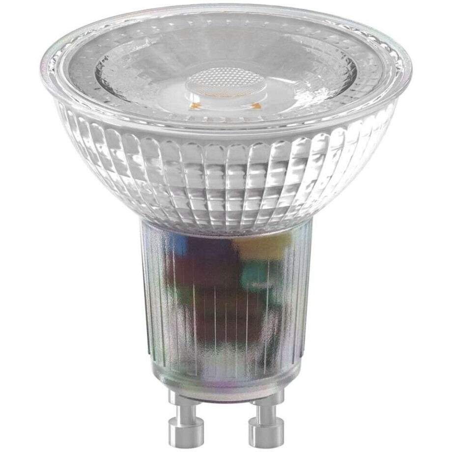 Leen Bakker - Calex LED-lamp Halogeen SMD - Zilverkleur - GU10 - 3 Stuks - Glas - Transparant - H5.2 Cm Leen Bakker - Calex LED-lamp Halogeen SMD - Zilverkleur - GU10 - 3 Stuks - Glas - Transparant - H5.2 Cm afbeelding 1