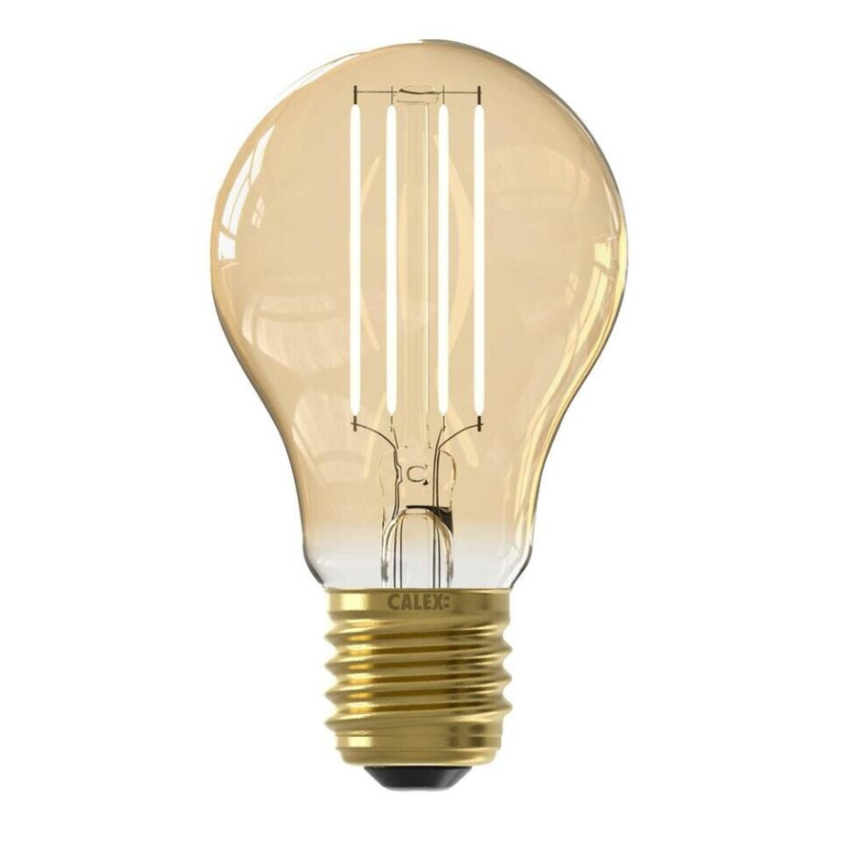 Leen Bakker - Calex Smart LED-standaardlamp - 7W - Glas - Goudkleurig - 6x6x10.5 Cm afbeelding 1