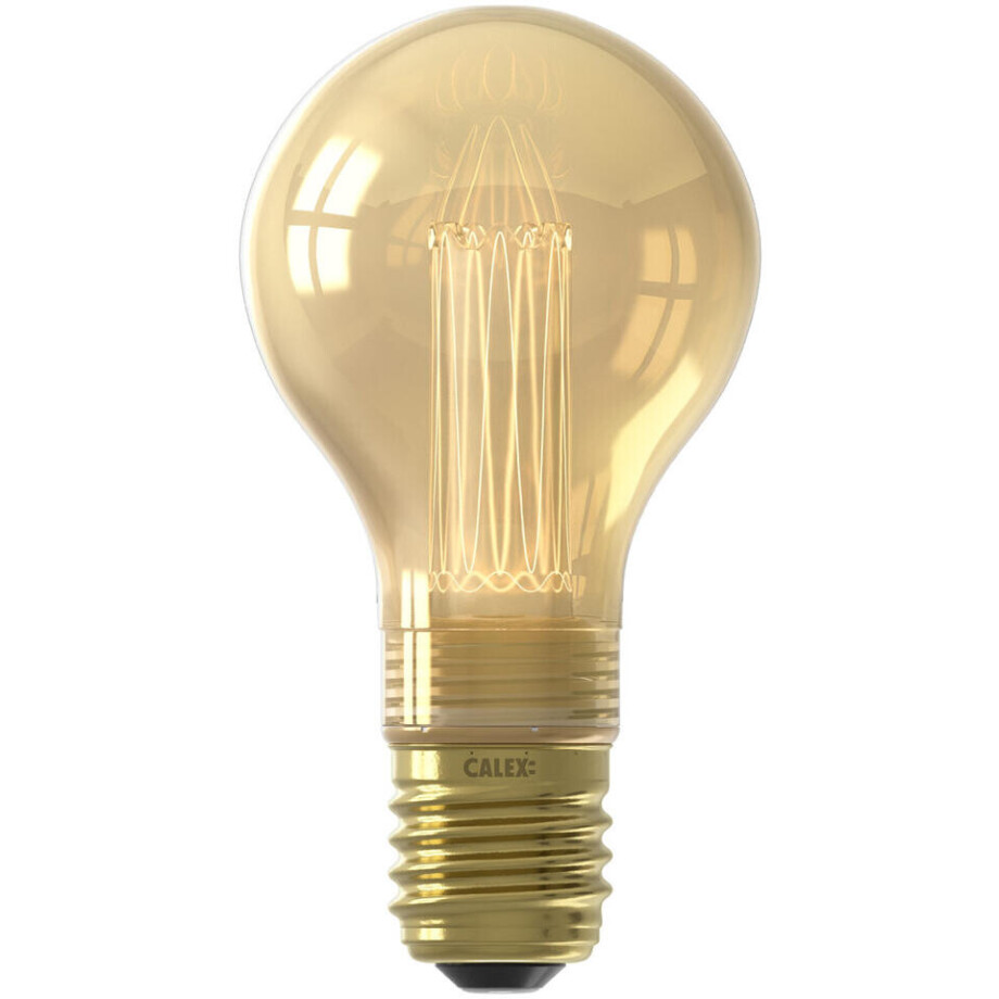 Leen Bakker - Calex LED-standaardlamp - Goudkleur - E27 - 3,5W - Glas - Goudkleurig - H11.2 Cm afbeelding 1