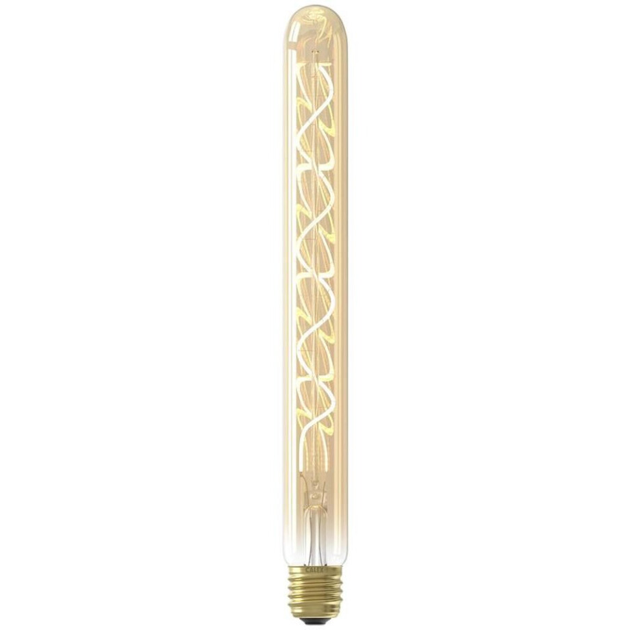 Leen Bakker - LED Filament Buislamp Dimbaar Goud E27 3.8W - Glas - Goudkleurig - H30 Cm afbeelding 1