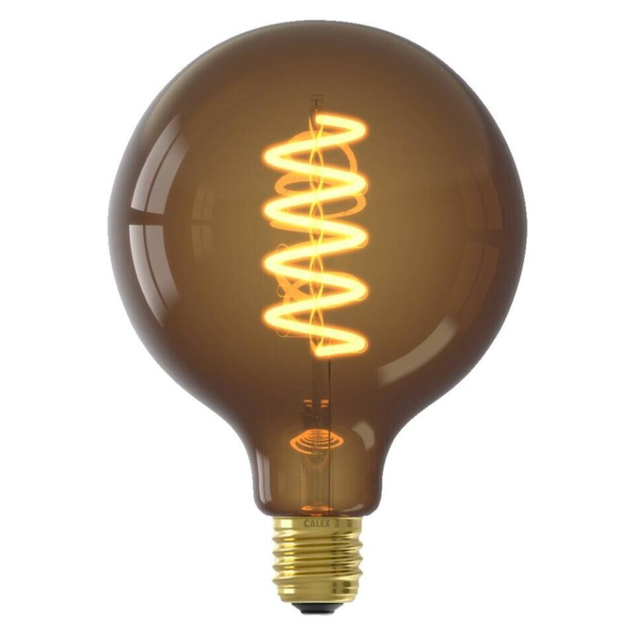 Leen Bakker - LED Globelamp Dimbaar - Naturel - E27 - 4W - Glas - Transparant - H17.6 Cm afbeelding 1