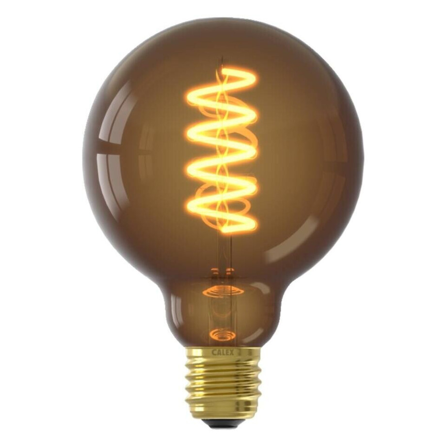 Leen Bakker - LED-globelamp E27 Dimbaar - Naturelkleur - 4W - Glas - Transparant - L13.8 Cm afbeelding 1