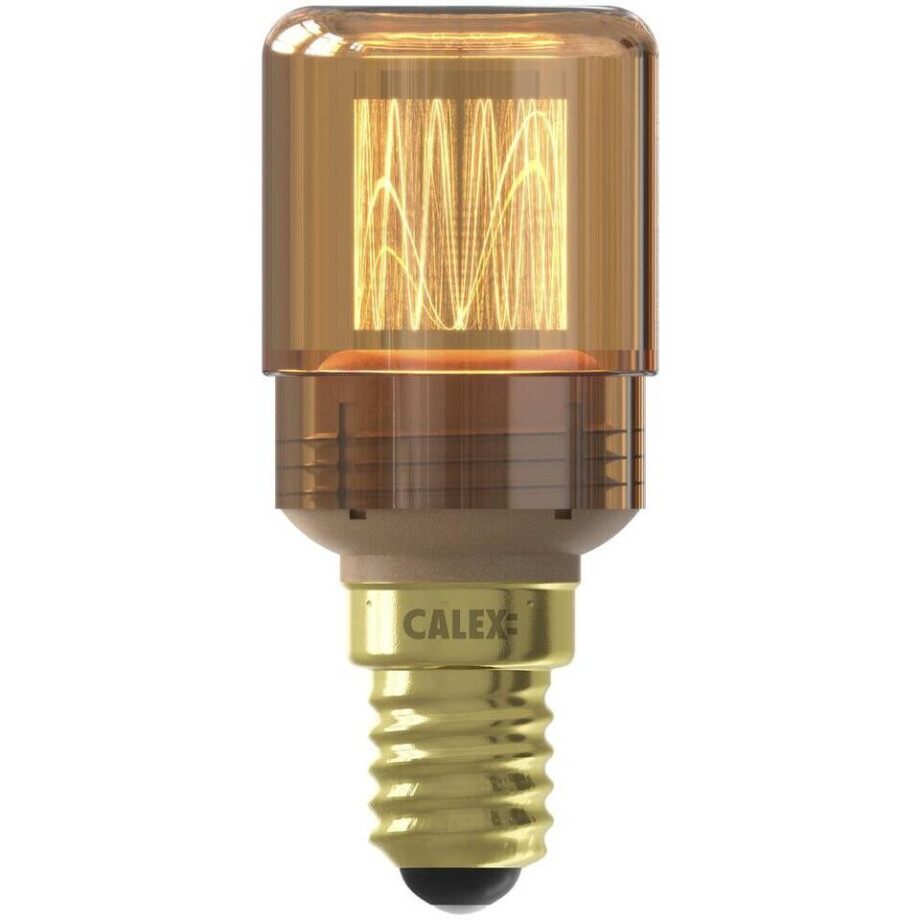 Leen Bakker - Calex LED Vezel - SMD - Goudkleur - E14 - 2.3W - 65LM - Dimbaar - Glas - Goudkleurig - H7 Cm afbeelding 1