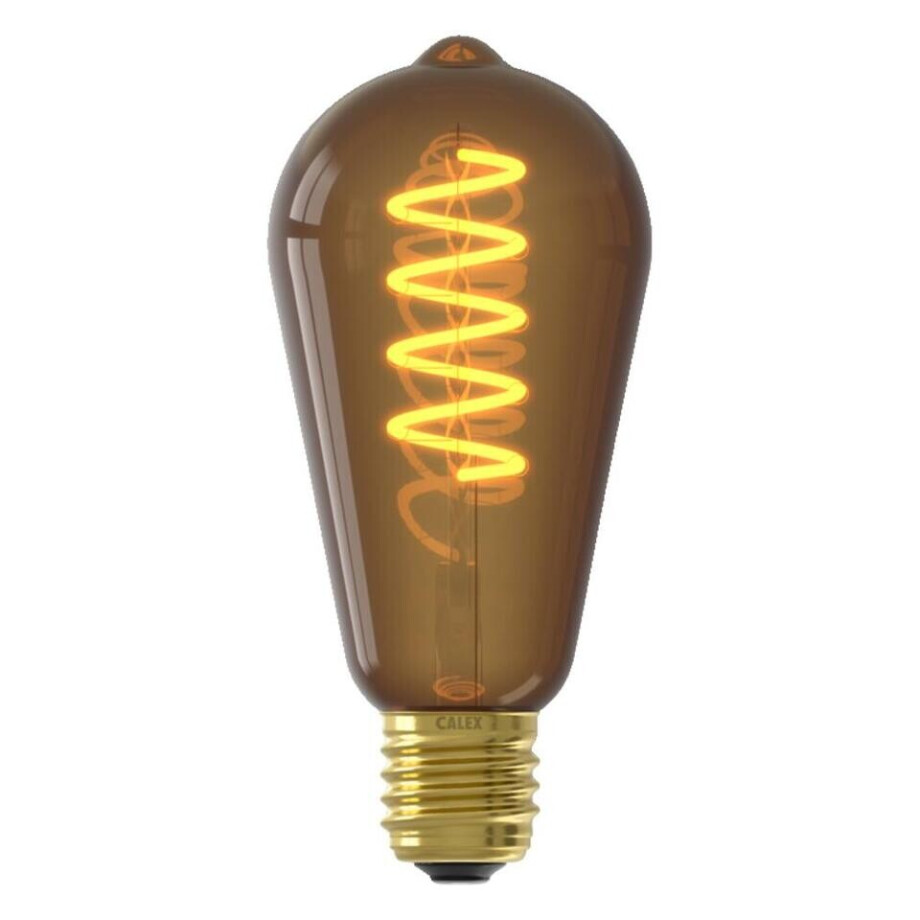 Leen Bakker - LED Rustieklamp Naturel Dimbaar - E27 - 4W - Glas - Transparant - H14 Cm afbeelding 1