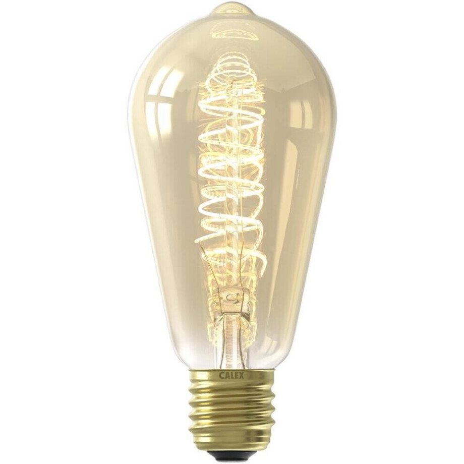 Leen Bakker - Calex LED Rustieklamp - Goudkleur - E27 - 5.5W - 470LM - Dimbaar - Glas - Goudkleurig - H14.2 Cm Leen Bakker - Calex LED Rustieklamp - Goudkleur - E27 - 5.5W - 470LM - Dimbaar - Glas - Goudkleurig - H14.2 Cm afbeelding 1