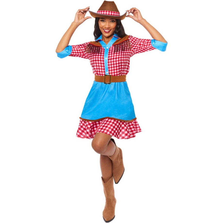 Cowgirl Kostuum Delilah met Hoed - Maat S afbeelding 1