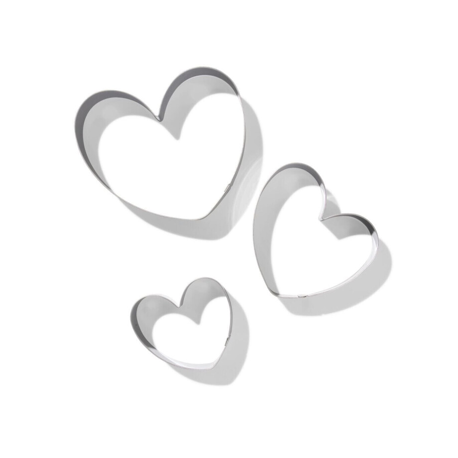 HEMA HEMA Koekvormpjes Hart Liefde - 3 Stuks afbeelding 