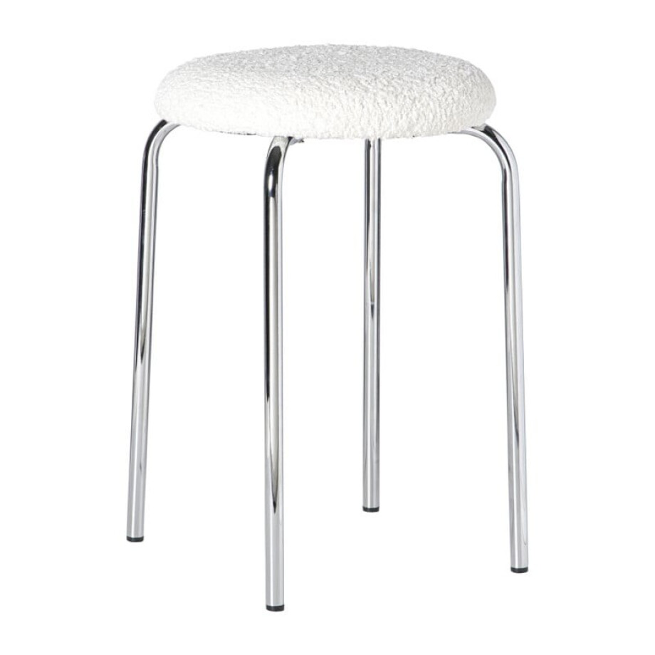 Kruk Jay - wit - ø30x45.5 cm afbeelding 