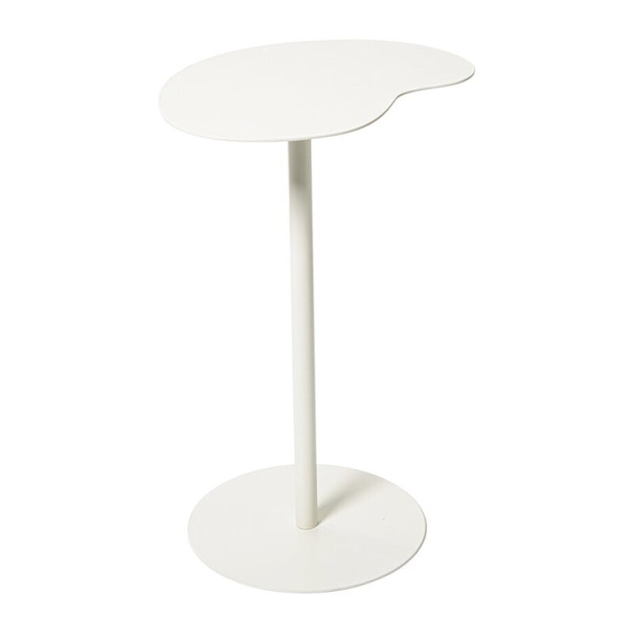 Bijzettafel Mica organisch - wit - 53x35x26 cm afbeelding 