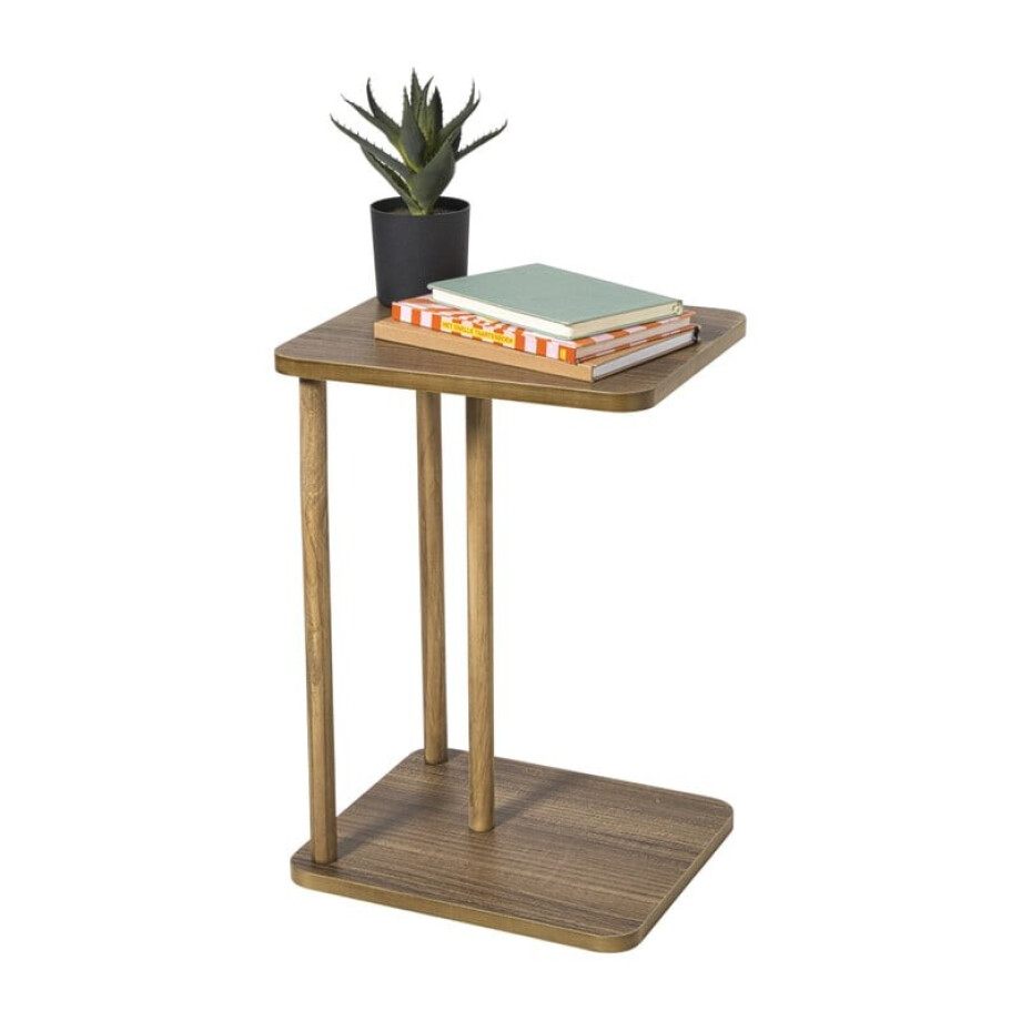 Bijzettafel Ella - bruin - 56x38x33 cm afbeelding 