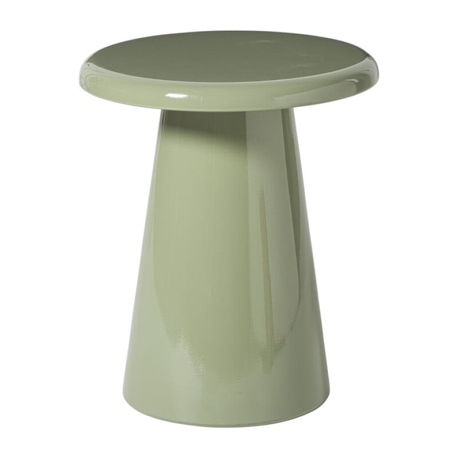 Bijzettafel metaal groot - groen - ø34.5x40.5 cm afbeelding 