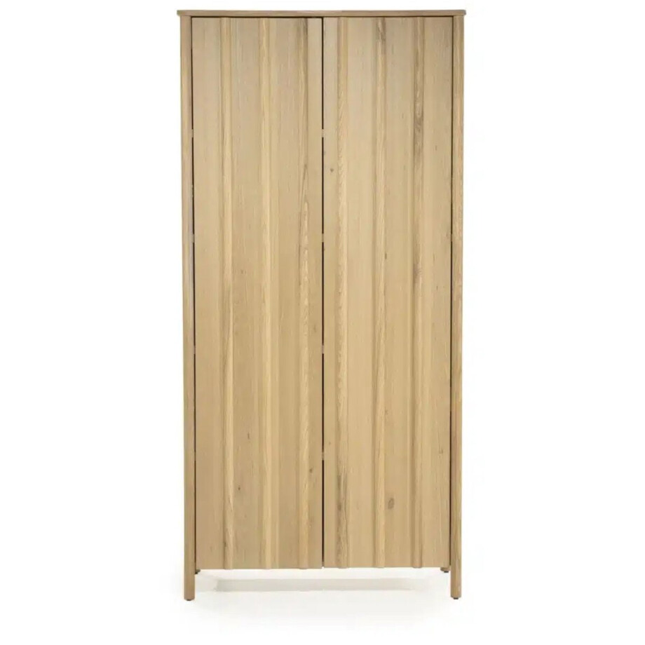 Eleonora opbergkast Jake 102x47x210 cm eiken naturel afbeelding 1