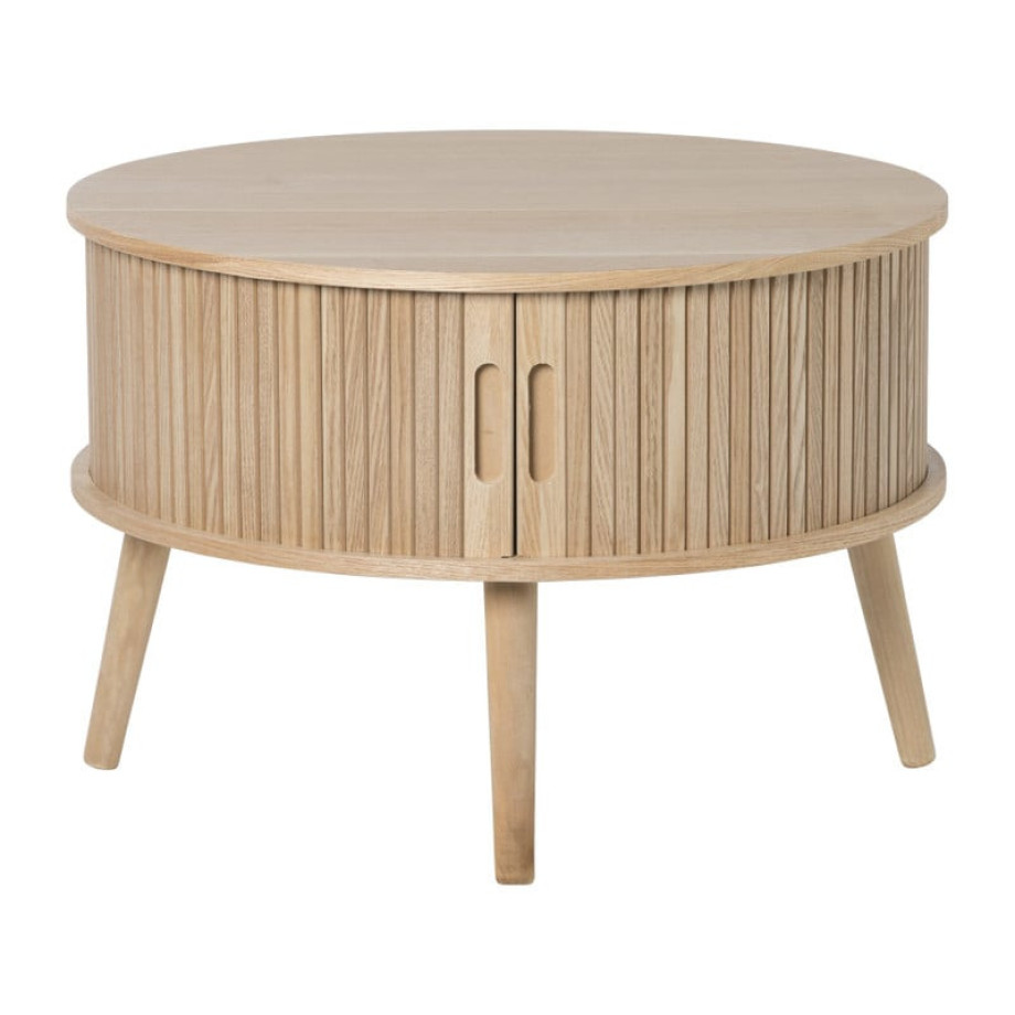 Tafel/kast Uppsala rond - naturel - ø60x40 cm afbeelding 