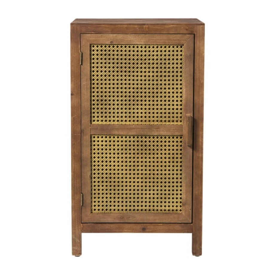 Webbing nachtkastje Bandung - bruin - 80.5x45x40.5 cm afbeelding 