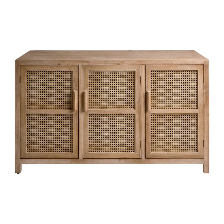 Webbing dressoir Bandung - naturel - 72x120x40 cm afbeelding 