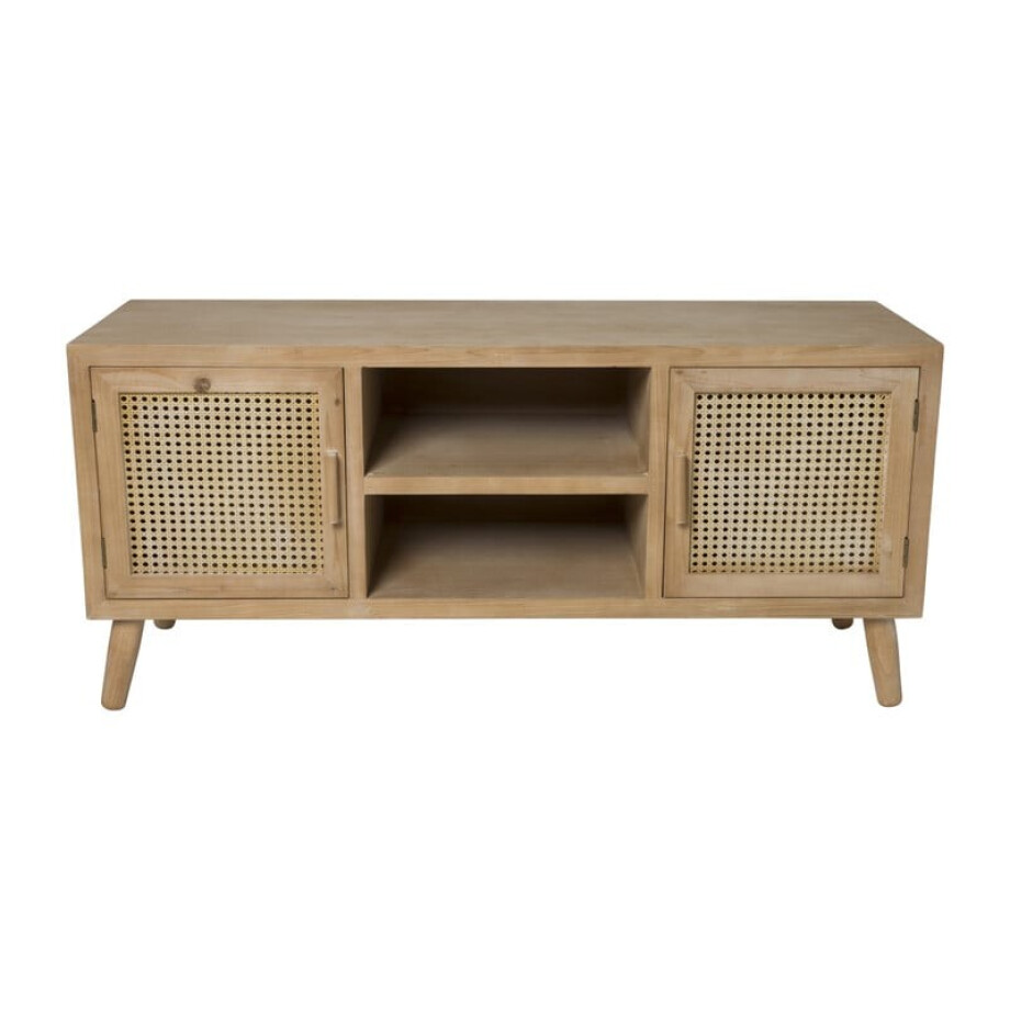 Webbing tv meubel Bandung - naturel - 54.5x120x38 cm afbeelding 