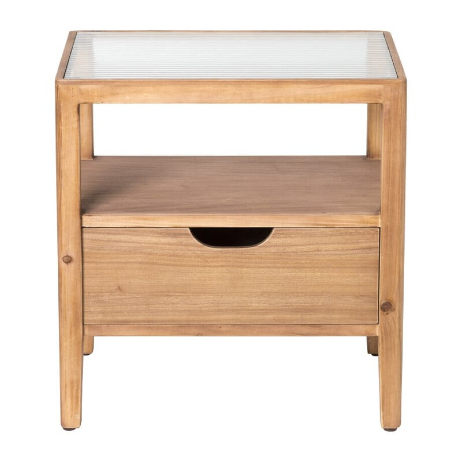 Kastje vintage - bruin - 48.5x46x34 cm afbeelding 1