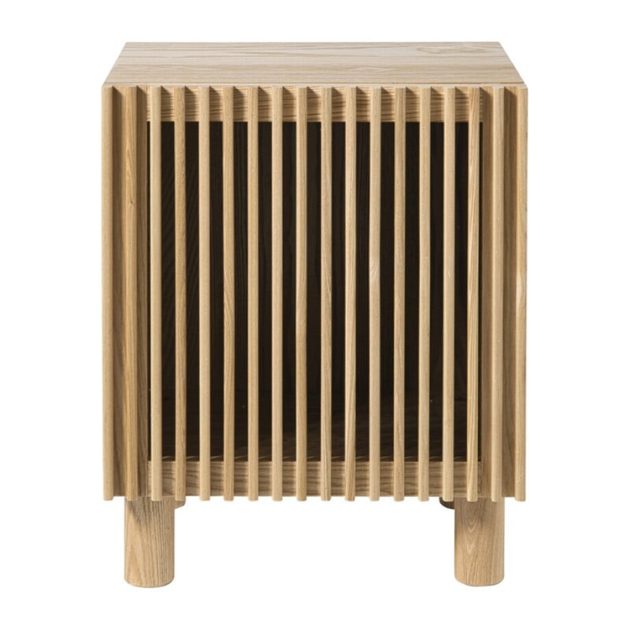 Nachtkastje Japandi - bruin - 50x40x33 cm afbeelding 