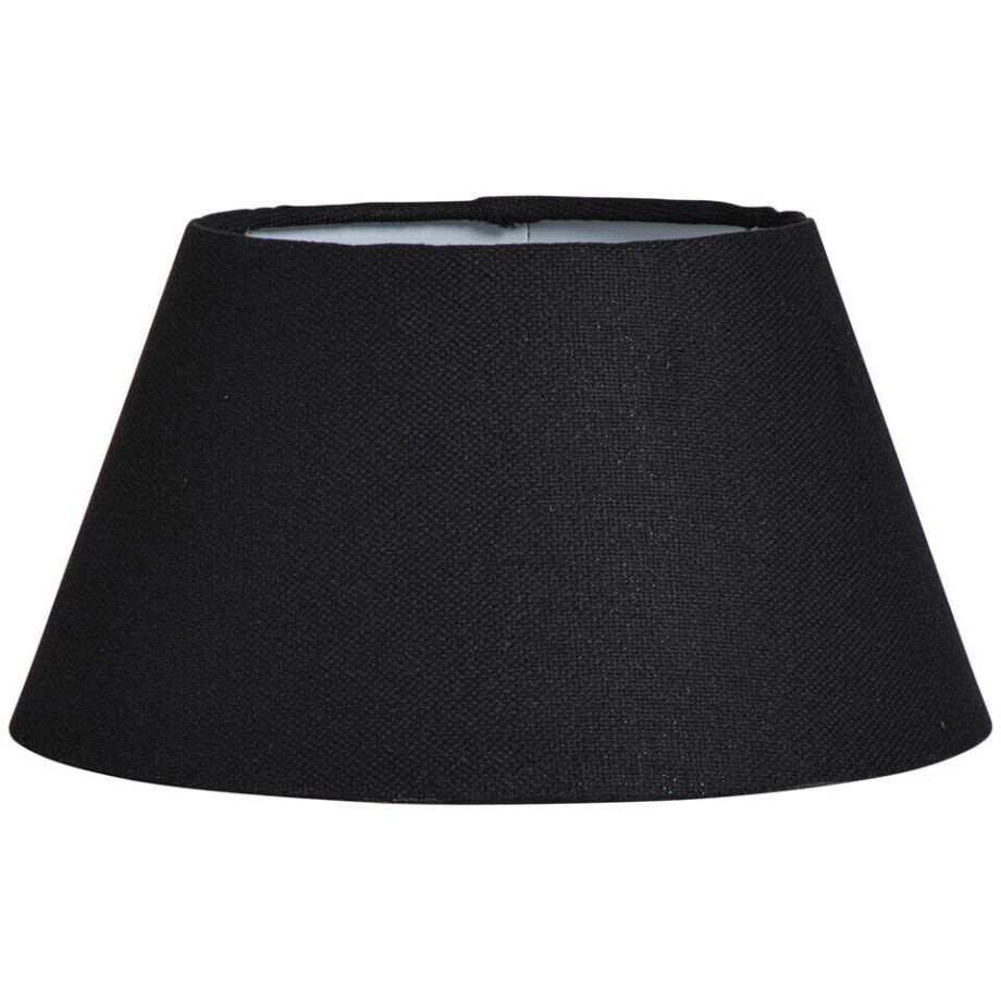 Leen Bakker - Lampenkap Lika Voor Hanglamp - Ø30xØ19x16,5 Cm - Katoen - Zwart afbeelding 1