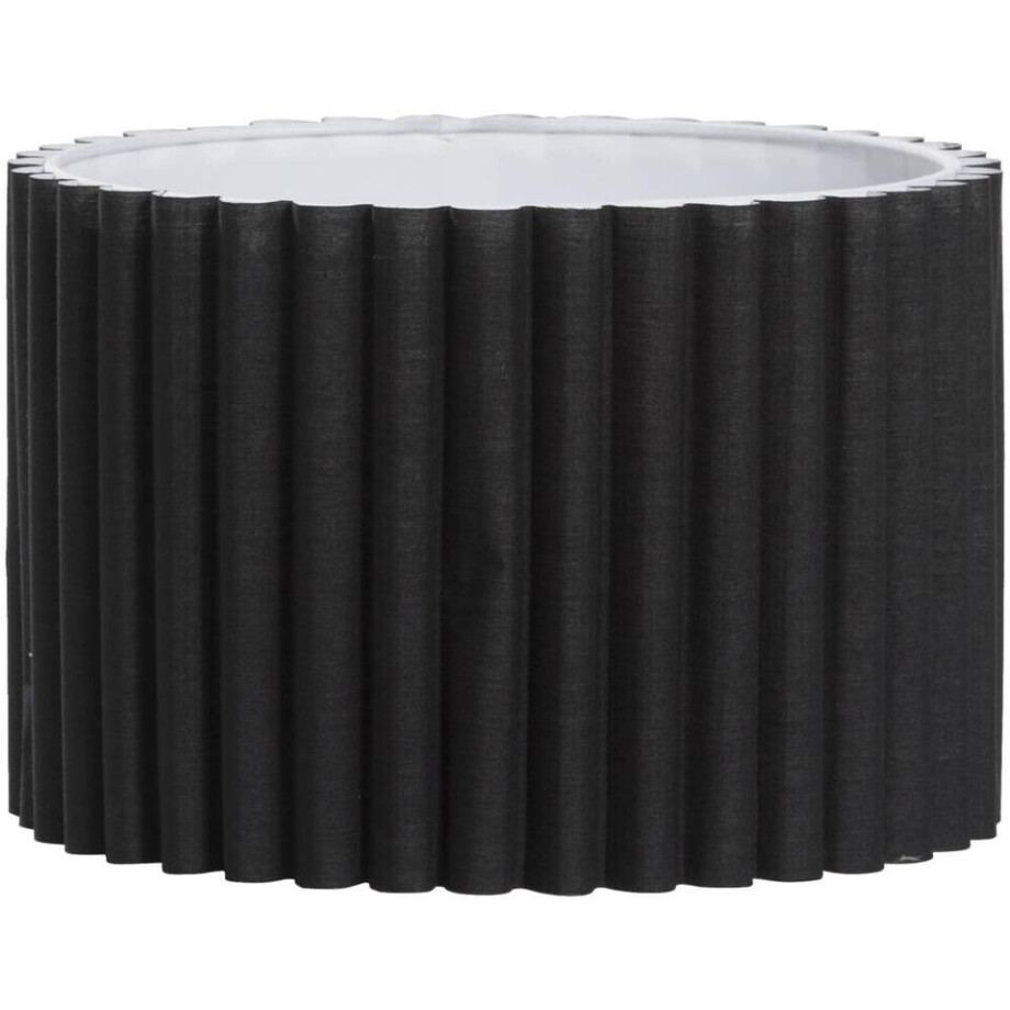 2e Halve Prijs Leen Bakker - Kap Rune - 18xØ27 Cm - Katoen - Zwart afbeelding 1