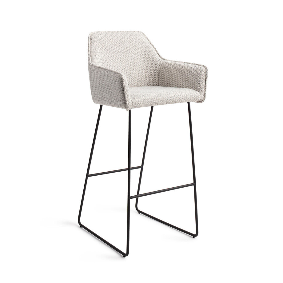 Jesper Home Barkruk 'Hofu' Slide Black, kleur Checkers Charm (zithoogte 75cm) Jesper Home Barkruk 'Hofu' Slide Black, kleur Checkers Charm (zithoogte 75cm) afbeelding 1