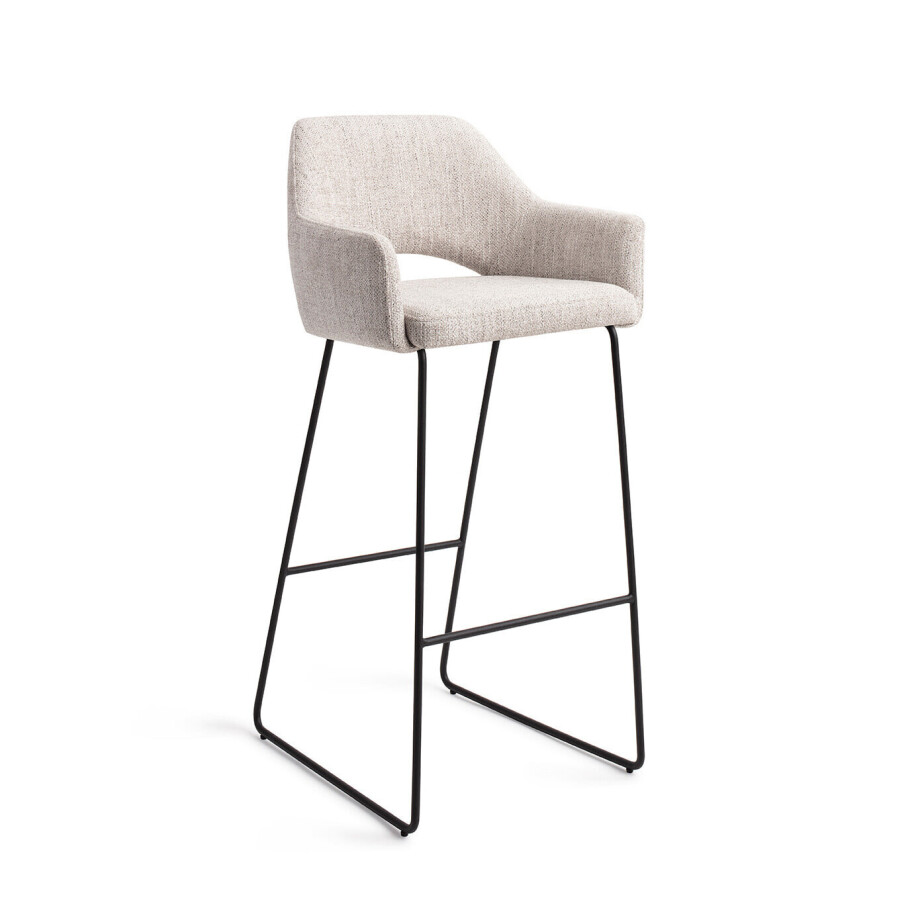 Jesper Home Barkruk 'Yanai' Slide Black, kleur Pigeon (zithoogte 75cm) Jesper Home Barkruk 'Yanai' Slide Black, kleur Pigeon (zithoogte 75cm) afbeelding 1