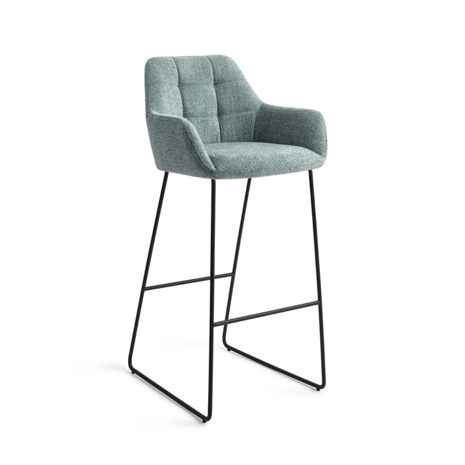 Jesper Home Barkruk 'Noto' Slide Black, kleur Real Teal (zithoogte 75cm) Jesper Home Barkruk 'Noto' Slide Black, kleur Real Teal (zithoogte 75cm) afbeelding 1