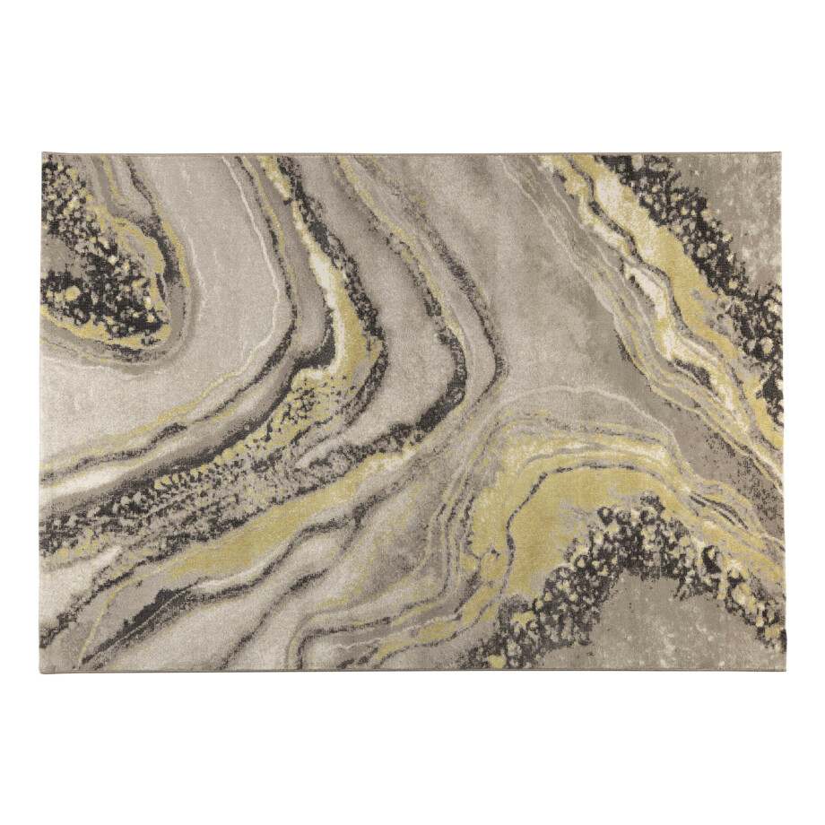 Zuiver Vloerkleed 'Solar' 200 x 290cm, kleur Grijs/Geel Zuiver Vloerkleed 'Solar' 200 x 290cm, kleur Grijs/Geel afbeelding 1