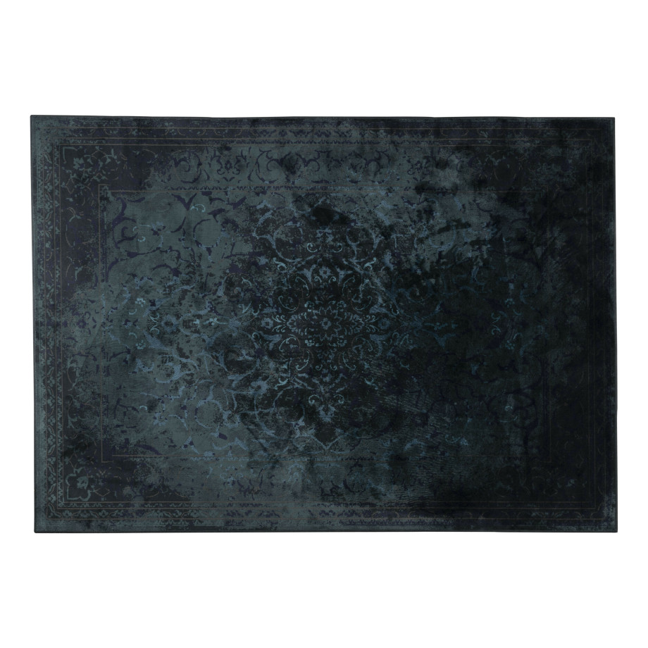 Dutchbone Vloerkleed 'Cos' 200 x 300cm, kleur Blauw afbeelding 