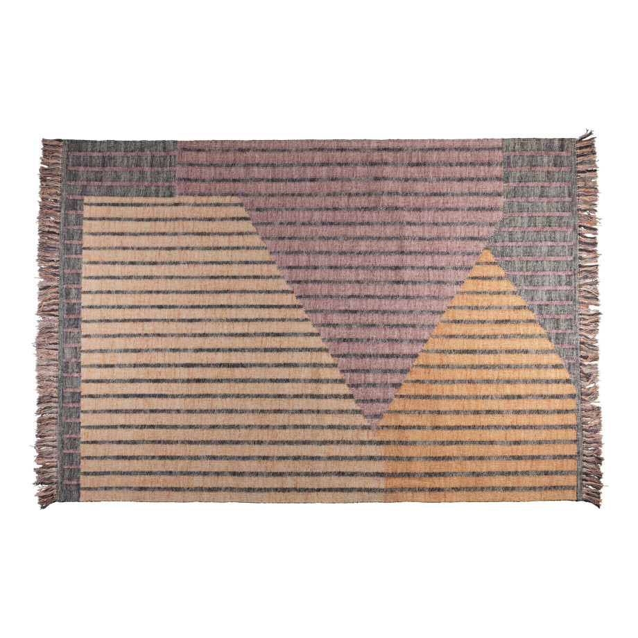 Dutchbone Vloerkleed 'Hampton' 160 x 230cm, kleur Lila Dutchbone Vloerkleed 'Hampton' 160 x 230cm, kleur Lila afbeelding 1
