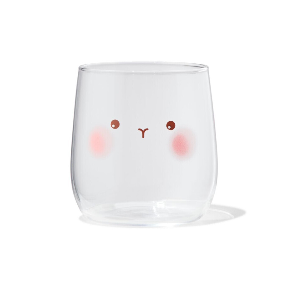 HEMA HEMA Waterglas 360ml Snoet - 2 Stuks afbeelding 