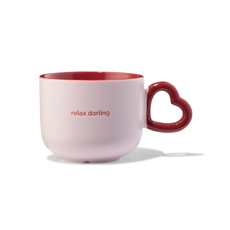 HEMA HEMA Mok Kera 480ml Keramiek Relax Darling afbeelding 