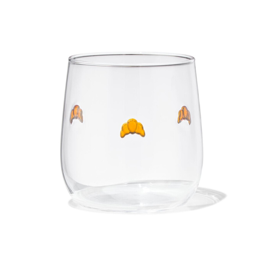 HEMA HEMA Glas 360ml Croissants - 2 Stuks afbeelding 