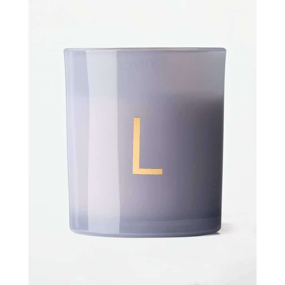 HEMA HEMA Kaars In Glas ⌀8x9cm Letter L (lichtblauw) HEMA HEMA Kaars In Glas ⌀8x9cm Letter L (lichtblauw) afbeelding 1