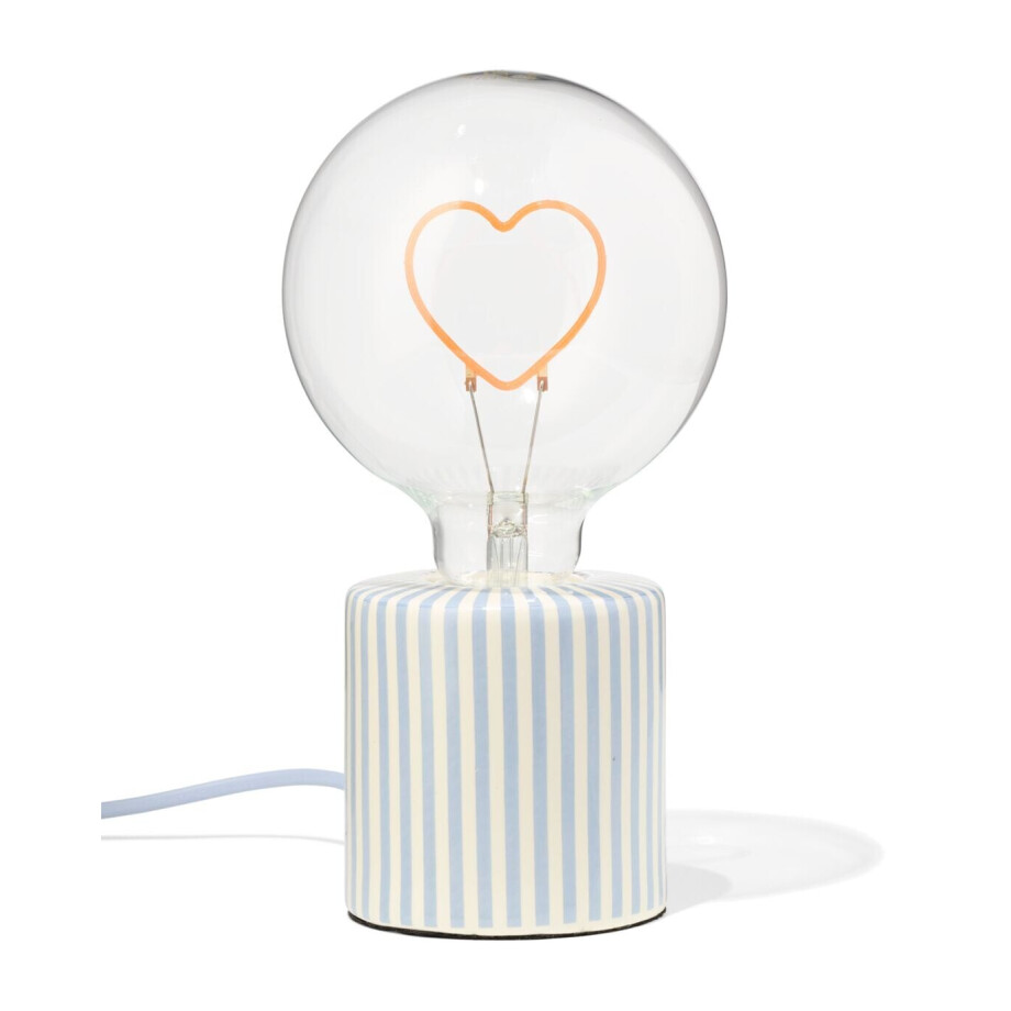 HEMA HEMA Tafellamp 12.5x12.5x23cm Led Hart afbeelding 
