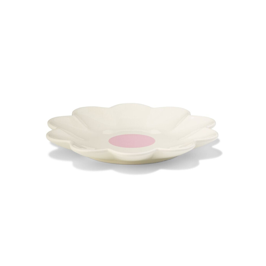 HEMA HEMA Taartbordje ⌀16cm Keramiek Bloemvorm afbeelding 