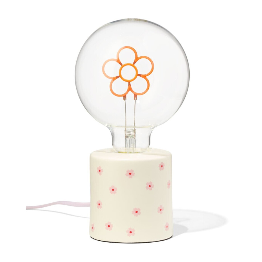 HEMA HEMA Led-lamp 12.5x12.5x23cm Bloem afbeelding 