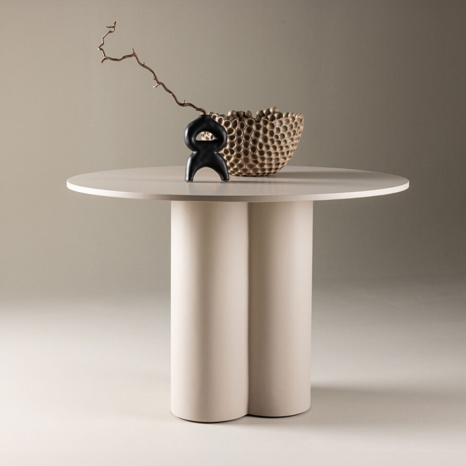 Nohr Ronde Eettafel 'Anh' 110cm, kleur Beige afbeelding 1